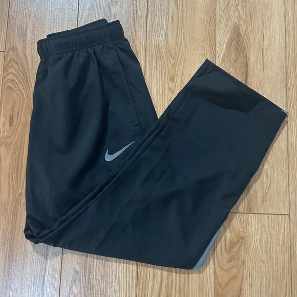 Nike Mens XL Dri Fit Casual Sports Running Training Straight Long Pants Black - Picture 2 of 5